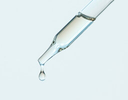 a droplet of cannabis oil